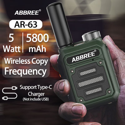 ABBREE AR-63 Wireless Walkie-Talkie für die Jagd Farb-Camo/Brown Talk Reichweite 3km-10km
