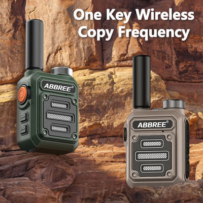 ABBREE AR-63 Wireless Walkie-Talkie für die Jagd Farb-Camo/Brown Talk Reichweite 3km-10km