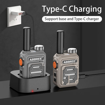 ABBREE AR-63 Wireless Walkie-Talkie für die Jagd Farb-Camo/Brown Talk Reichweite 3km-10km