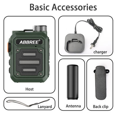 ABBREE AR-63 Wireless Walkie-Talkie für die Jagd Farb-Camo/Brown Talk Reichweite 3km-10km