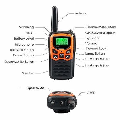 400-470 MHz Handheld PMR 446 Walkie Talkie mit Taschenlampe bleiben Sie verbunden