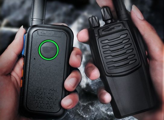 Gewerblich erhältlich, schwarz Mini Thin Outdoor Walkie Talkie Portable Leichtgewicht 1,7*13,5*5,4cm