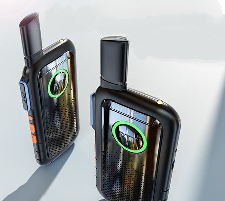 Gewerblich erhältlich, schwarz Mini Thin Outdoor Walkie Talkie Portable Leichtgewicht 1,7*13,5*5,4cm