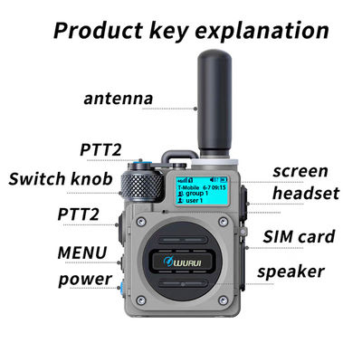 5000 KM Sprechbereich Handheld 4G POC Walkie Talkie für unbegrenzte Kommunikation