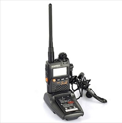 Walkie Talkie UV-3R Langstrecken-Doppelband UHF VHF Handy Zwei-Wege-Radio mit LCD-Display