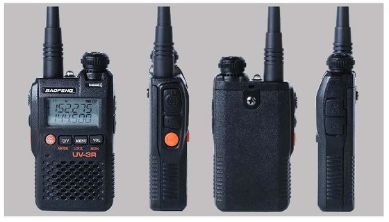 Walkie Talkie UV-3R Langstrecken-Doppelband UHF VHF Handy Zwei-Wege-Radio mit LCD-Display
