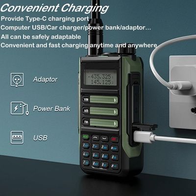 UHF-USB-Ladegerät Vox PC-Programmierung Wireless Walkie Talkie für Wandern und Bergsteigen