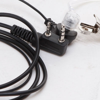 Wanhua Walkie-Talkie Kopfhörer Kabel Kopfhörer Anti-Leckage Sound Komfortabel Ohrstöpsel Luftführer Ohrhörer Schwarzes Mikrofon Kunststoff