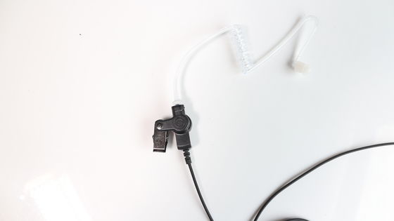 Schwarzes Mikrofon Geräuschunterdrückende Ohrhörer für 3,5 mm-Anschlüsse Walkie Talkie Headset