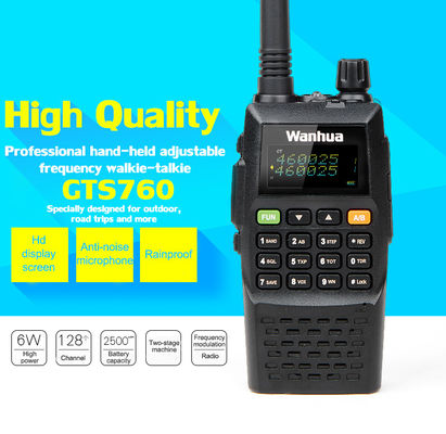 OEM/ODM Akzeptiert WanhuaGTS760 8W Handheld Walkie-Talkie für Outdoor-Selbstfahrttour