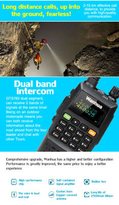 OEM/ODM Akzeptiert WanhuaGTS760 8W Handheld Walkie-Talkie für Outdoor-Selbstfahrttour