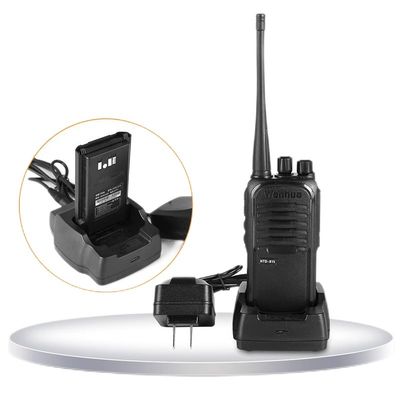 Schwarzer Wanhua HTD815 Walkie Talkie 5W/8W Optional 10 km Reichweite für Kommunikationsbedürfnisse
