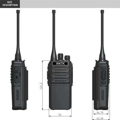 Portable VHF UHF Zwei-Wege-Radio 3W Ausgangsleistung Perfekt für Hotel-Restaurant-Intercoms