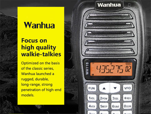 OEM Anpassung Walkie Talkie Typ 4G POC WH118 Digital Radio Schwarz UHF VHF Professionell