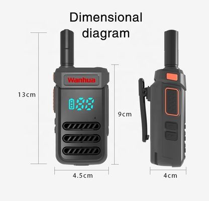 G68 Zweiwege-Radios Walkie Talkies mit 2W/0,5W Ausgangsleistung und Fernantennen