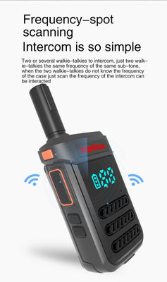 G68 Zweiwege-Radios Walkie Talkies mit 2W/0,5W Ausgangsleistung und Fernantennen