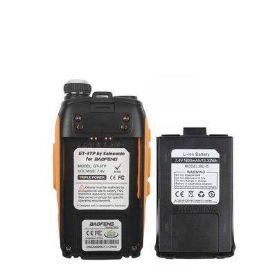 128 Speicherkanäle Wasserdichtes Walkie Talkie 5 Watt Zwei-Wege-Mobil-Doppelband-Radio