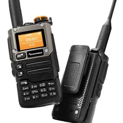 Doppelband-Analogradio Zwei-Wege-Walkie-Talkie Schwarz Handheld für eine reibungslose Kommunikation