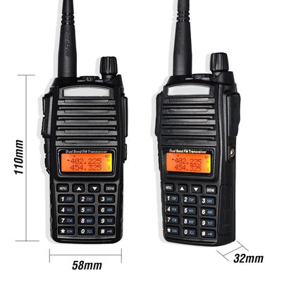 8W UV-82 Talkie BF Dual Band Walkie-Talkie Schwarz Handheld Radio für VHF-Kommunikation