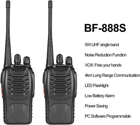 DMR-Fachradio BF-888S UHF Dual-Band Portable Two-Way Handheld Walkie Talkie