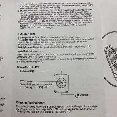 GMRS Zwei-Wege-Funk-Wireless-Kopfhörer für XIR P8608 P8668I DP4801