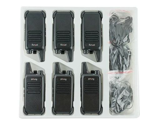 Fernkommunikation erleichtert mit 2W VHF Walkie Talkie und Sechswegladegerät
