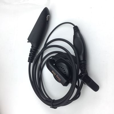 Walkie Talkie Wired Kopfhörer in Schwarz und kompatibel mit Motorola GP328 GP340 GP380