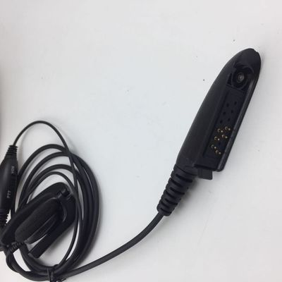 Walkie Talkie Wired Kopfhörer in Schwarz und kompatibel mit Motorola GP328 GP340 GP380