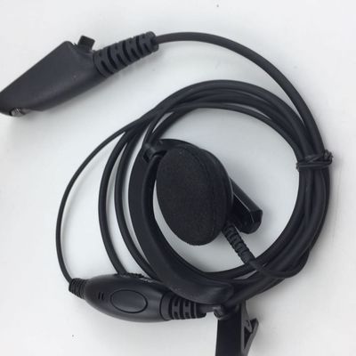Walkie Talkie Wired Kopfhörer in Schwarz und kompatibel mit Motorola GP328 GP340 GP380