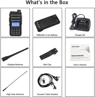 Englisch Betriebssprache Handheld Zwei-Wege-Radio für Walkie Talkie Mobiltelefon