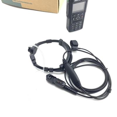 Motorola MTP3150 3250 6750 Schwerlast-Halsmikrofon mit Akustikrohrkopfhörer