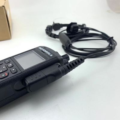 Motorola MTP3150 3250 6750 Schwerlast-Halsmikrofon mit Akustikrohrkopfhörer