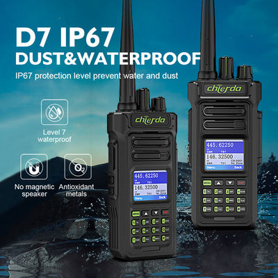 GPS IP67 Digital Walkie Talkie für VHF-UHF-Transceiverkommunikation 150*64*40mm