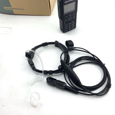 Motorola MTP3150 3250 6750 Schwerlast-Halsmikrofon mit Akustikrohrkopfhörer