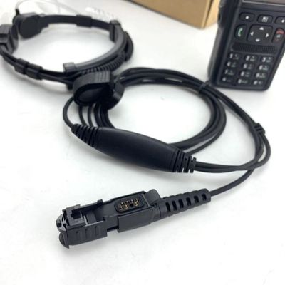 Motorola MTP3150 3250 6750 Schwerlast-Halsmikrofon mit Akustikrohrkopfhörer