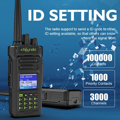 GPS IP67 Digital Walkie Talkie für VHF-UHF-Transceiverkommunikation 150*64*40mm
