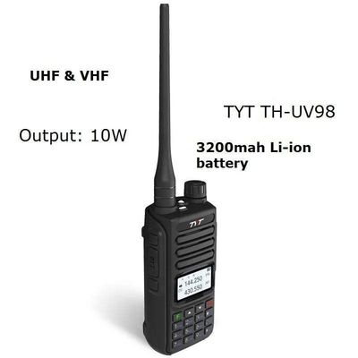TYT TH-UV98 10W Walkie-Talkie Die ideale Wahl für Reiseleiter und Outdoor-Aktivitäten