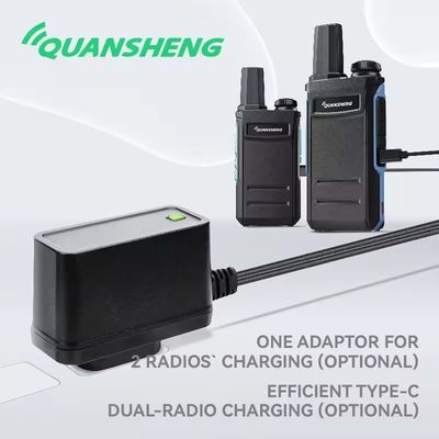 1-3km Gesprächsreichweite QuanSheng TG-A1 Wireless Langstrecken-Sender professioneller schwarzer Handheld Walkie Talkie