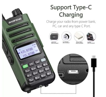 Baofeng UV-9R Pro T57 10W Handheld Walkie Talkie 3.7V Transceiver mit 2800mAh Batterie