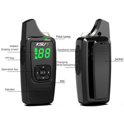 Handheld-Terminalstil Zwei-Wege-Radio KSUN V6 versteckte Anzeige UHF drahtlose tragbare PTT