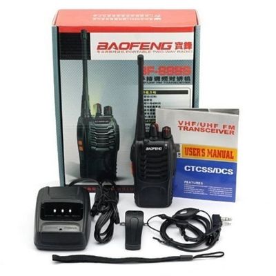 Original Baofeng BF 888S Walkie Talkie Frequenzbereich 400-470Hz mit Ladehalter