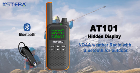CE-Genehmigung KST AT100 Wasserdichtes Walkie Talkie mit blauem Zahn Ohrhörer für T82 T80 T62