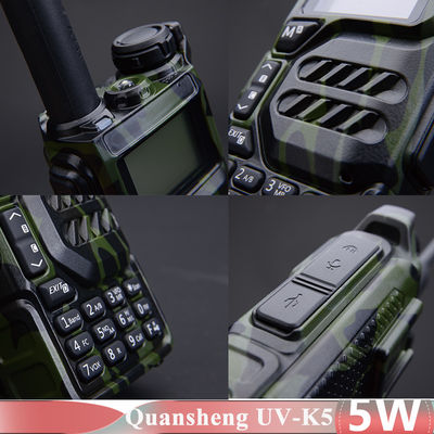 5W Quansheng UV-K5 Walkie Talkie Zwei-Wege-Radio mit USB-C Ladegerät VHF UHF Frequenztyp