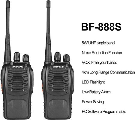 BAOFENG BF-888S Einzelband 400-470 MHz Handheld Zwei-Wege-Radio Walkie Talkie