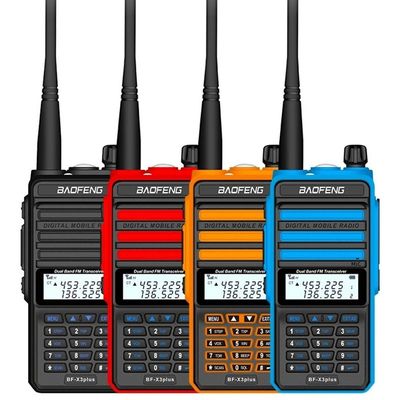 Baofeng X3 Plus Walkie Talkie IPX6 wasserdicht 0-5km Sprechbereich Temperaturschutz