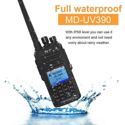 Häm Walkie Talkie Tyt MD-UV390 Dual Band VHF UHF Dmr Radio Wasserdicht Staubdicht IP67 201g