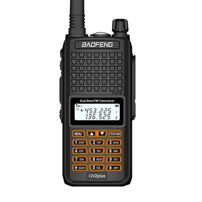 130 x 58 x 35 mm Schwarz Baofeng Bf-UV2plus IP68 LED Taschenlampe UV Dual Band Walkie Talkie