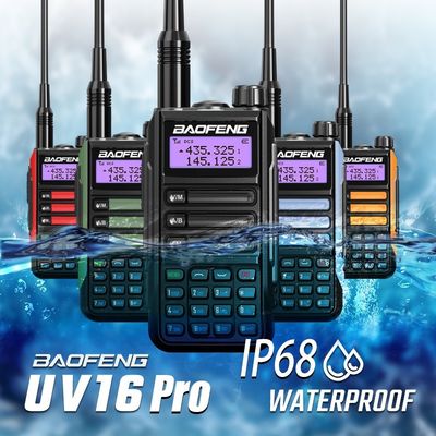 2024 BaoFeng UV-16 PRO High Power TYPE-C Walkie Talkie mit schwarzer Farbe und 5W Ausgang