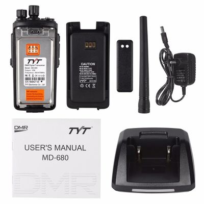 2200mAh schwarz digitaler tragbarer Walkie-Talkie MD-680 für VHF-UHF-Frequenztyp