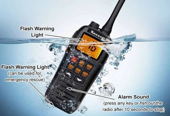 Neueste RS-37m IP67 Wasserdicht 5W VHF 2 Weg Langstrecken-Walkie Talkie Marine Radio